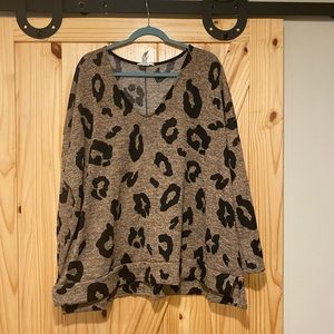 Cheetah Print Sweater